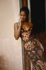 Cute Printed Slip Dress - Spaghetti Strap Side Split Open Back Maxi Dress Sundress