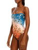 Print Beach Swimsuit Set and Cover-Up