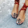 "Morra" Sandals Strappy Wrap Flat Sandals