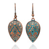 Trendy Vintage Ethnic Bohemian Water Drop Earrings Dangle Hanging Earrings Jewelry