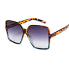 Black Square Oversized Sunglasses Big Frame Colorful Sun Glasses Female Shades