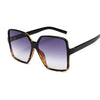 Black Square Oversized Sunglasses Big Frame Colorful Sun Glasses Female Shades