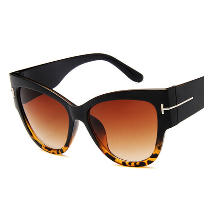 Fashion Cat Eye Women Sunglasses, Gradient Points Sun Glasses
