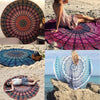 Round Beach Tapestry Towel Round Bohemian Mandala